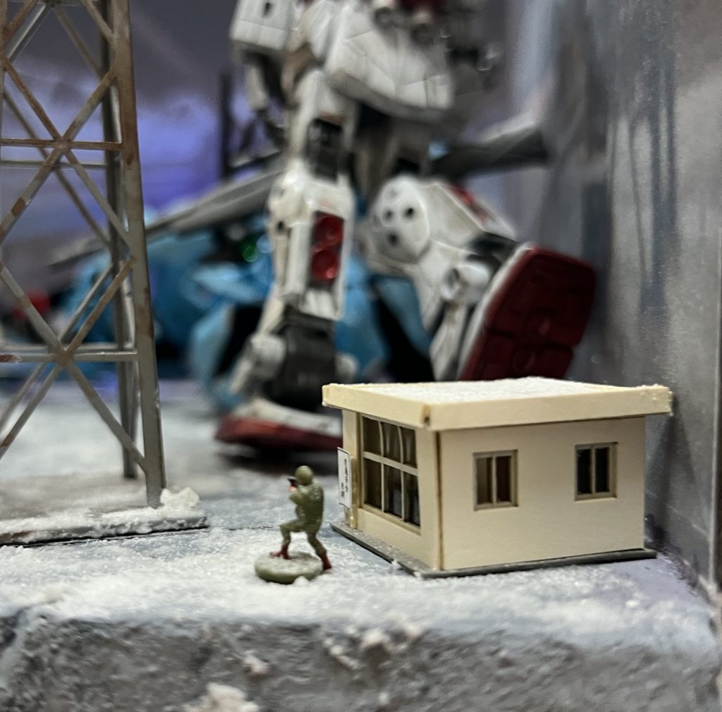 管理事務所はペーパークラフト(police station)