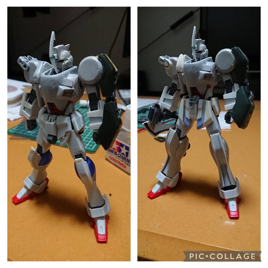 第一段階になります。上半身から改造がスタートしました。懐かしいですね。