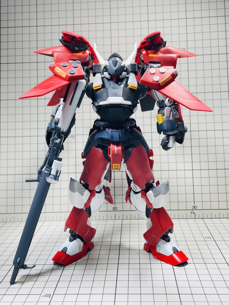 ボディ👉ケンプファー・シュヴェーア肩・脚部他👉シナンジュバインダー👉マスターガンダムバックパック👉ドラッツェヒザ👉ハイニュー