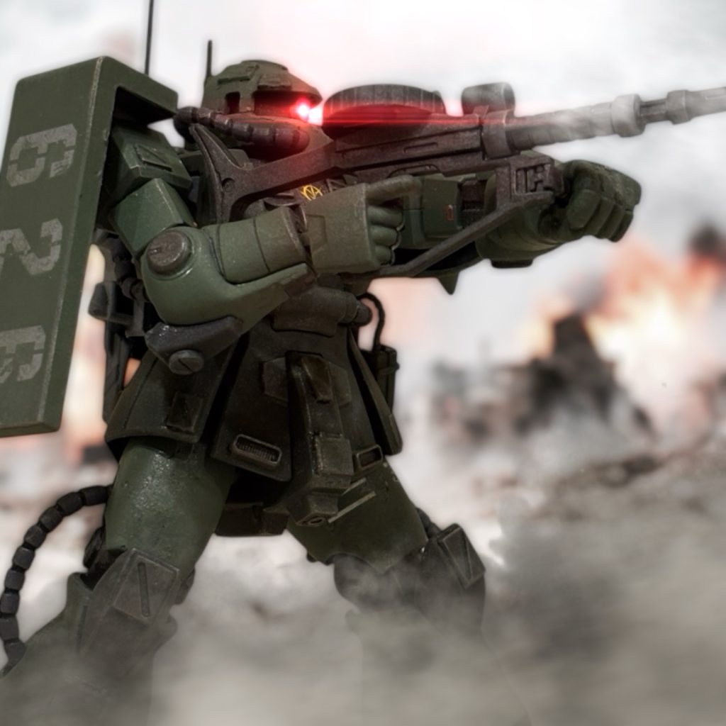 そして、地上に降下……恐怖の巨人兵、ジオン、驚異のメカニズム!