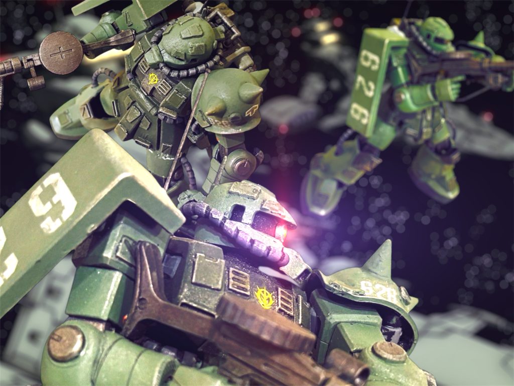 ムサイ艦隊と共に進撃。ブリティッシュ作戦ですかね。