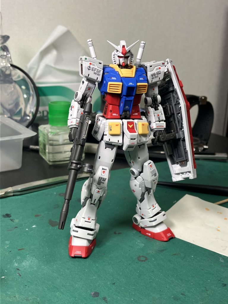 以上、リアルグレードガンダムRX-78-2 ver.2.0でした🫡先に他のキットを組んでる途中でしたが制作も楽しくコッチが追い越しましたね😅