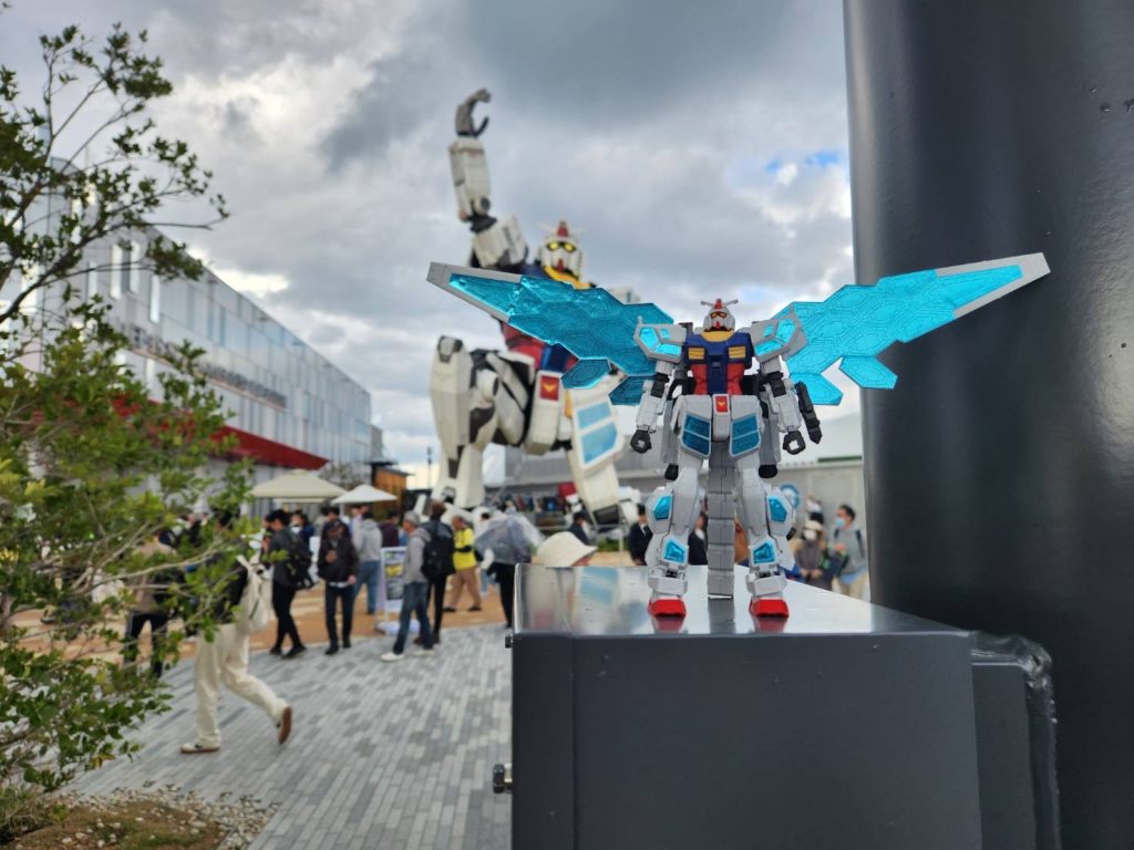 万博ガンダムとガンプラで写真撮ろう！！