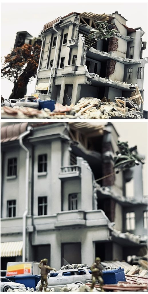 飛行中のワッパを誘導する兵士。