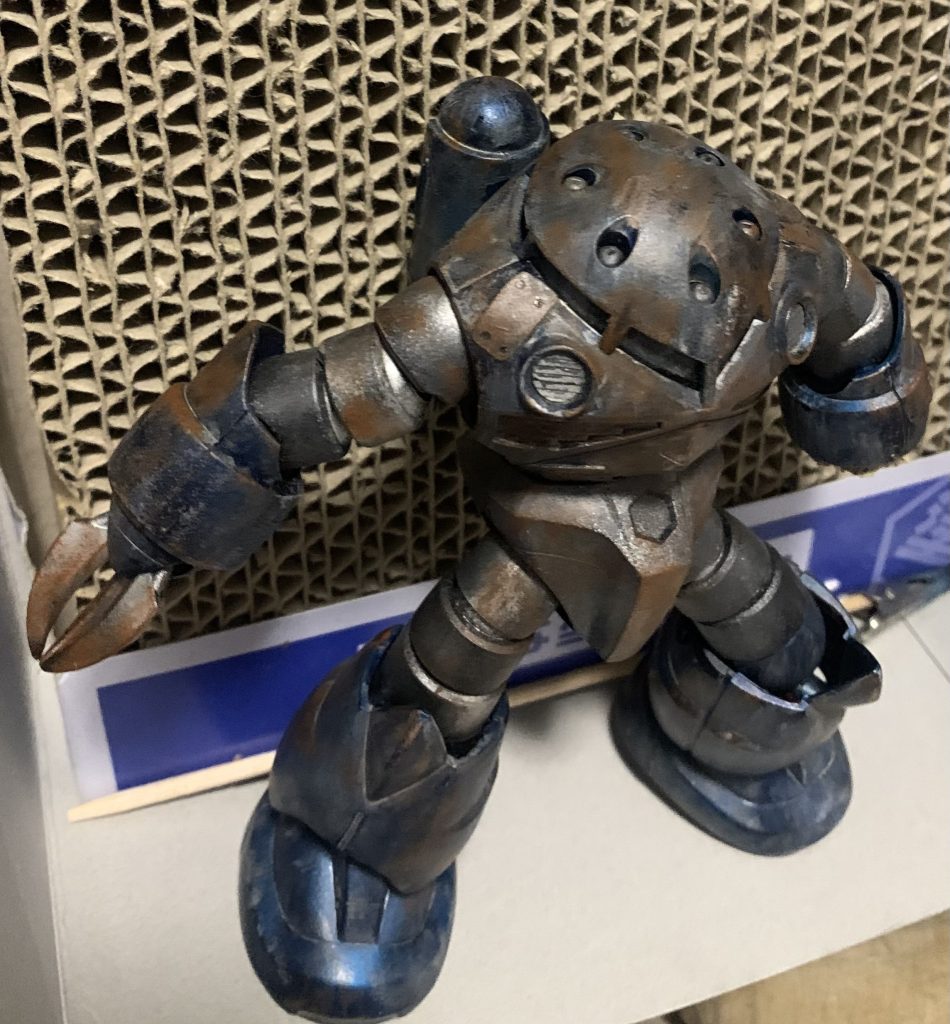 赤錆を使ってみたかったのもこのズゴックを作るきっかけの一つでした。