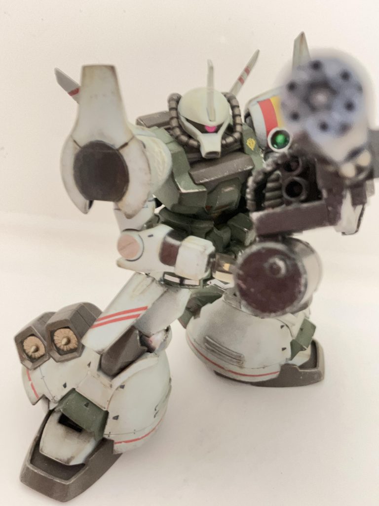 ばきゅーん！☆スコープはグリーンで塗ったあとノンワイプジェルで固めました。