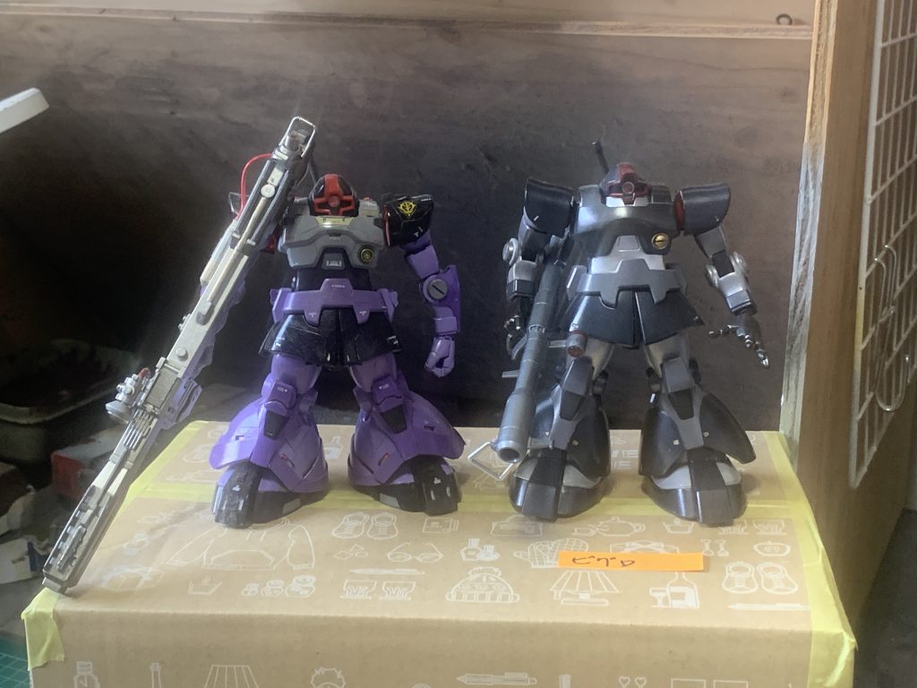 これは以前制作した別のリックドムですがノーマルと比較すると違いが判ると思います、参考までに。