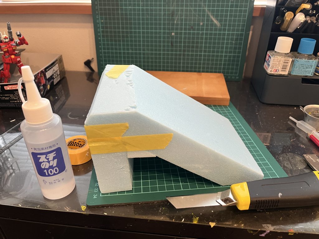 岩場を作ります