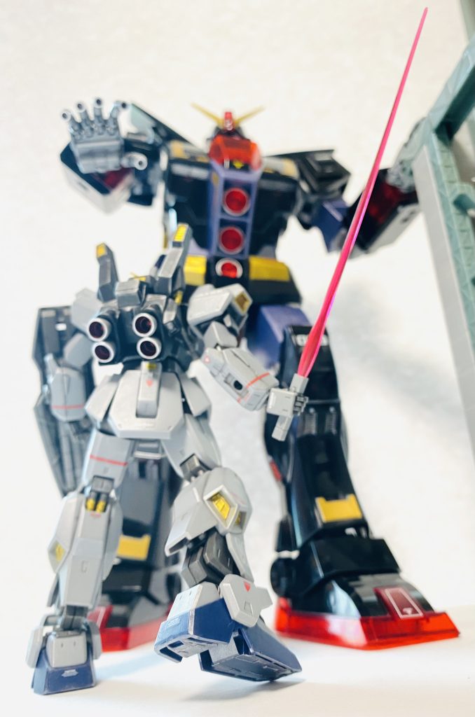 加工無し別アングルカットで。巨大な敵に挑むマークIIの背中がカッコよく撮れて満足です。