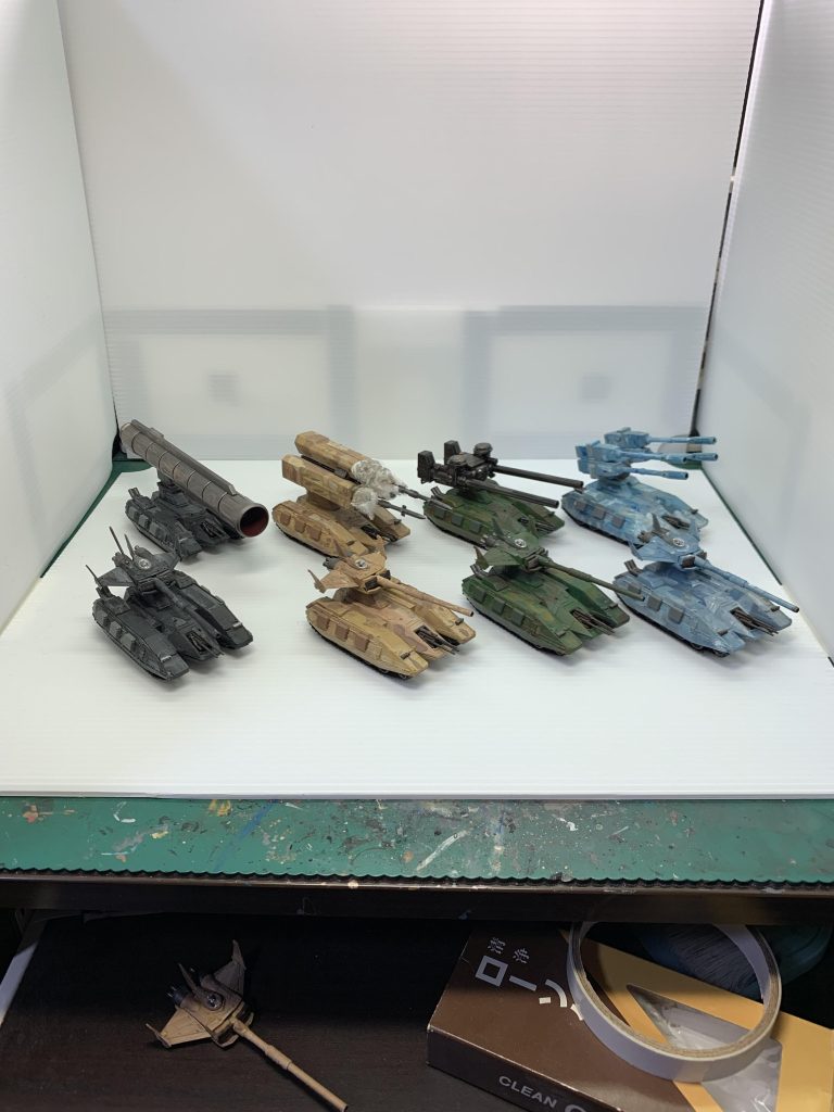 ８機並べてみました。