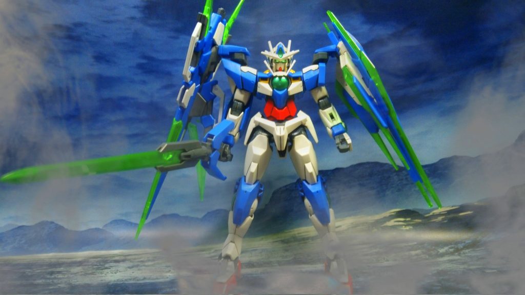 ダブルオークアンタもフルセイバーへとパワーアップ