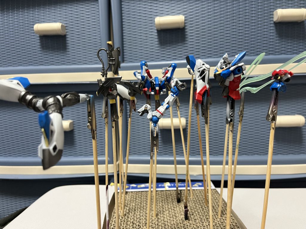 トップコート乾燥中