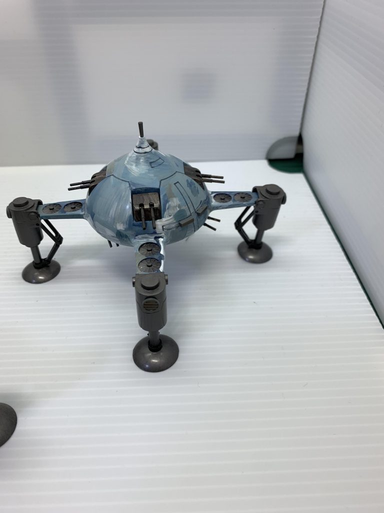 海用迷彩柄に塗装。