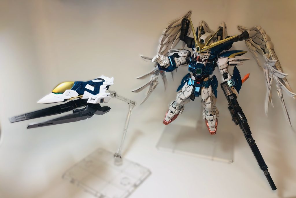 バスターシールドっぽくしてみました。この時メッサー1本折れてます(gundam-kao9)少々発狂しましたね(zaku-kao10)