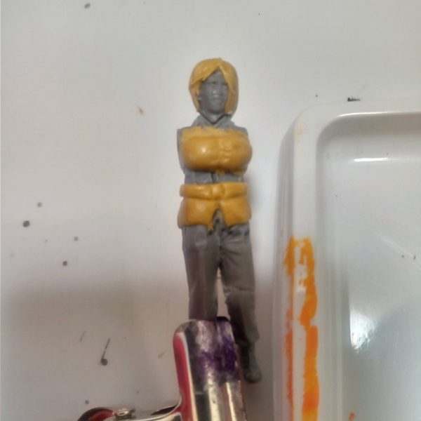 ジオン女性兵士…今の自分にはこれが限界です^^;顔は…これ以上無理😂（1枚目）