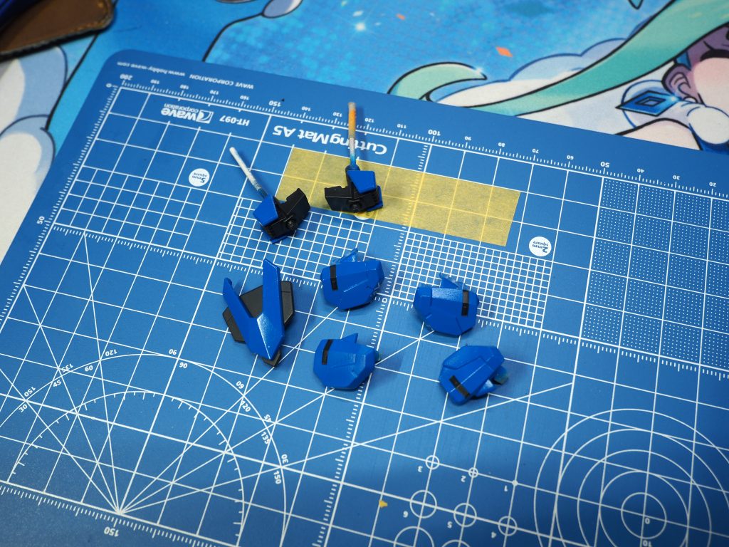 塗装が擦れる前のビットステイヴの一基をここに残す(