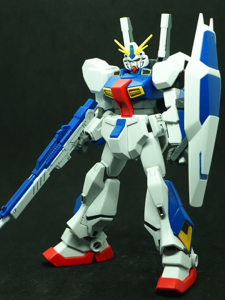 修正後、部分塗装や艶消し合わせ目消しを施しましたがさほど変わってませんねぇ(gundam-kao5)