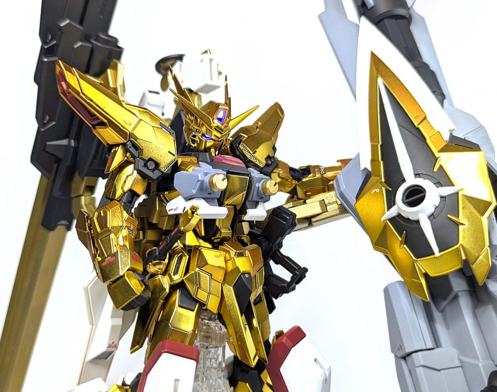 RGアカツキ＆HGゼウスシルエット完成