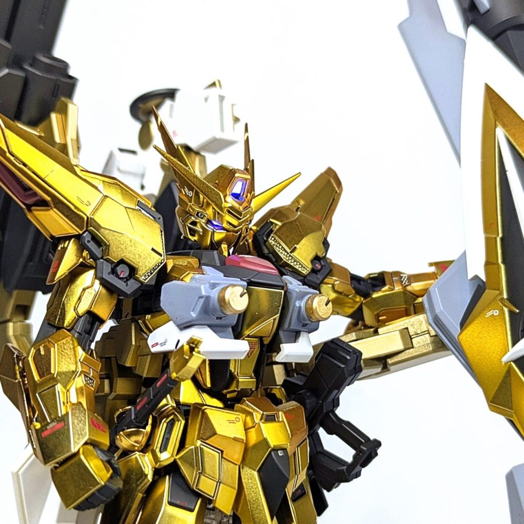 RGアカツキ＆HGゼウスシルエット完成