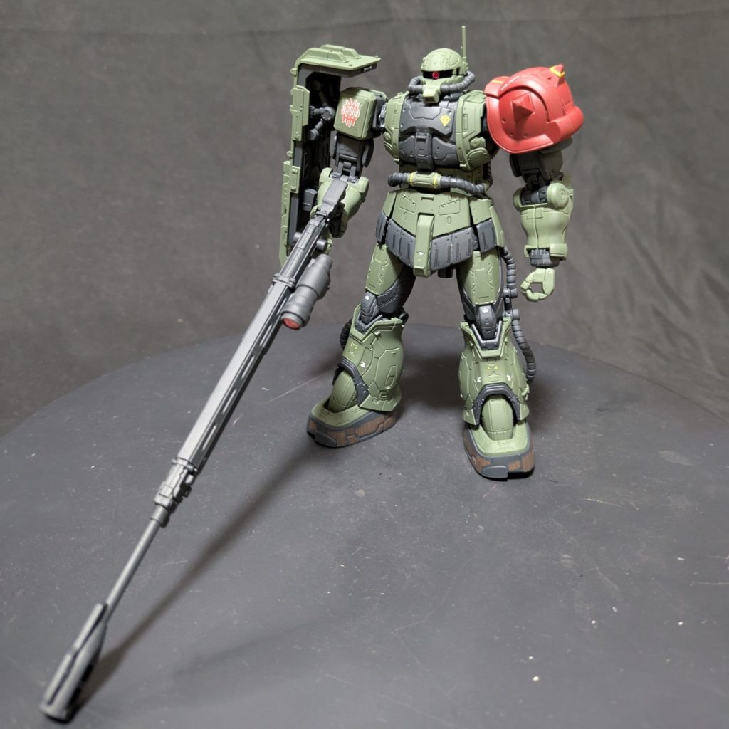 【らんぽーく　ガンプラ完成品】　HG ザクⅡ F型　ケイル機 ガンプラ】HG 1/144『ザクII F型 チャブス機 ＆ ケイル機 + 無