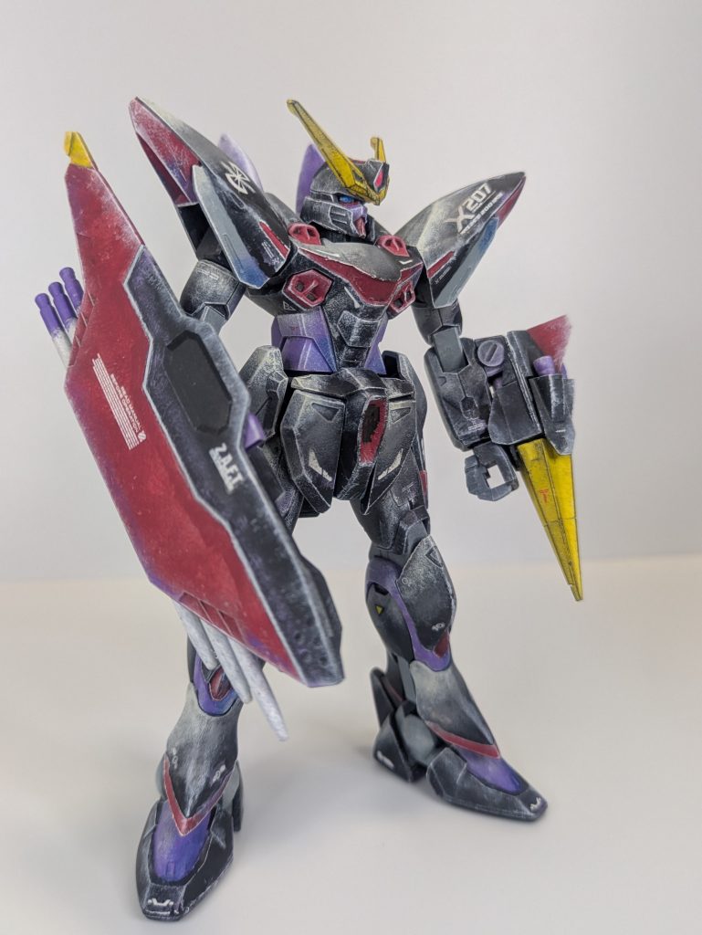 別の角度から。アシンメトリーな機体って良いですよね。