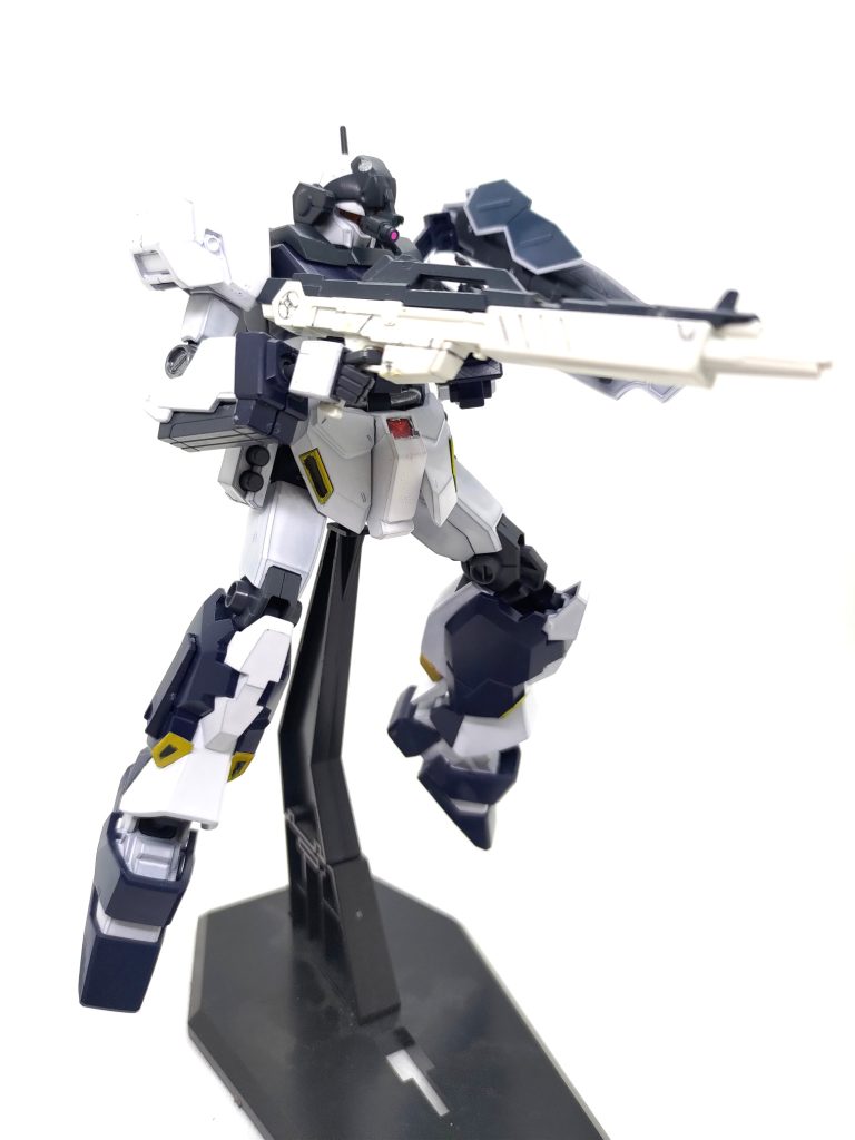 10年前、小学生の自分がAGEリアタイしてた頃に買ったνガンダムの武装が余ってたので持たせてます。ジェスタのビームライフルもかっこいいんですけどね笑