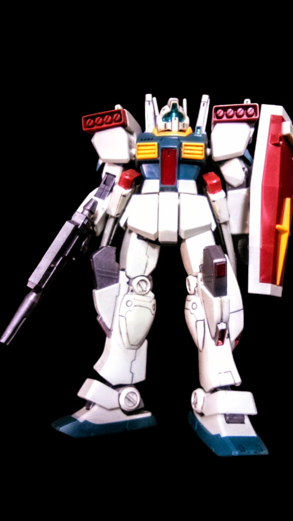 同時に発掘された 初版購入のHGUC GMⅢ パチ組 説明書 公式カラーで塗装したモノ💦 捻りなしでスイマセン😁
