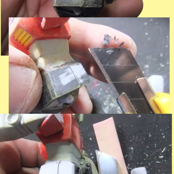 ジャブローに散るVerのGM＆シャア専用ズゴックを製作中ですが？追加で旧キット　GM＆GMキャノンを発掘しました。GMはサーベル欠品をランナーとウェーブのプラパイプで自作でリカバリー、GMキャノンは破損部分だけのリペアの予定が塗装を剥がして面だし等々暴走気味になりつつあります😁（4枚目）