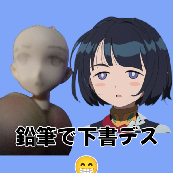 どうも！こんばんは〜っ！G太郎デス♫今回はシイコさんのボサボサヘアーVerを製作シテイマス😁（2枚目）