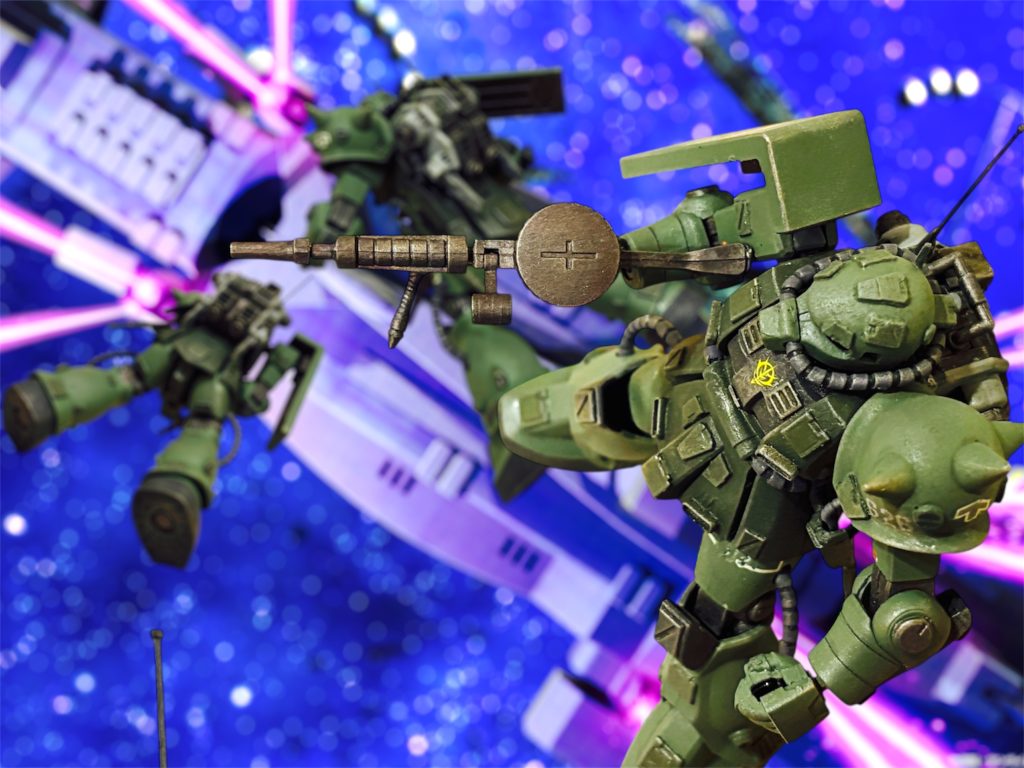 いつもどおり、デジラマを何枚か。サラミスに強襲です。