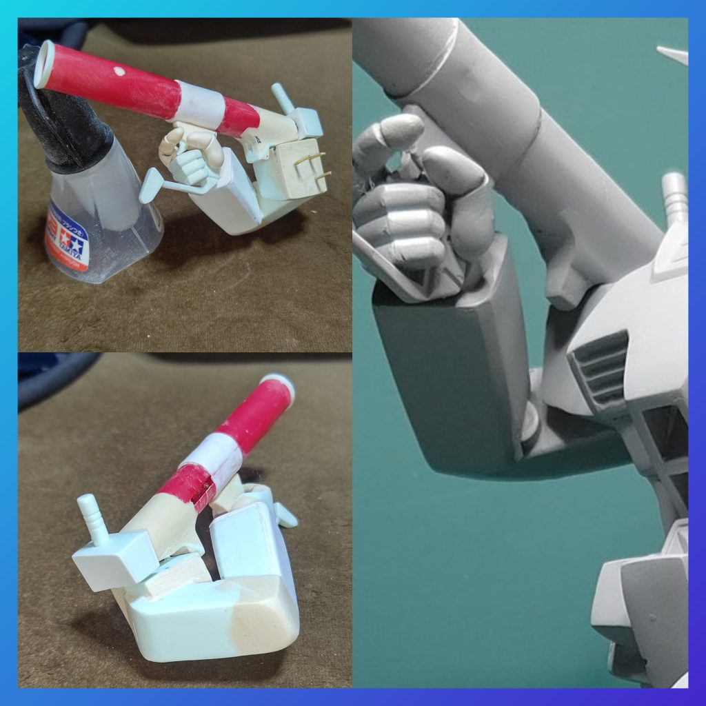 既存のバズーカでは細すぎるため、ロケット砲をバズーカに改造。