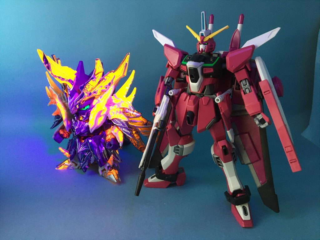 HGCE×SDW HEROES インフィニットジャスティスガンダム龍式 (HGCE×SDW HEROESコンパチブル完成品)(HGCE ∞Justice Gundam Type Dragon)–9枚目/制作者:enarin
