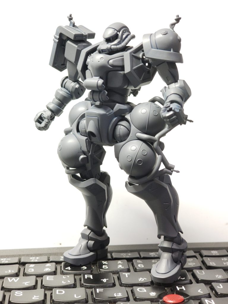 制作途中の写真がこれしかなかった。なおアニメは、主人公らの気持ち、動機がよくわからずついていけていません。CGで動くMSを、かっけーって脳天気に見てます。最後まで見ていただいてありがとうございます。