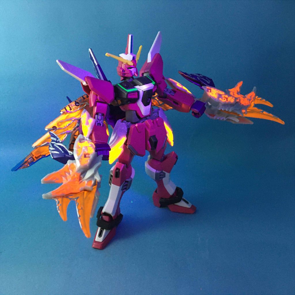 HGCE×SDW HEROES インフィニットジャスティスガンダム龍式 (HGCE×SDW HEROESコンパチブル完成品)(HGCE ∞Justice Gundam Type Dragon)–5枚目/制作者:enarin