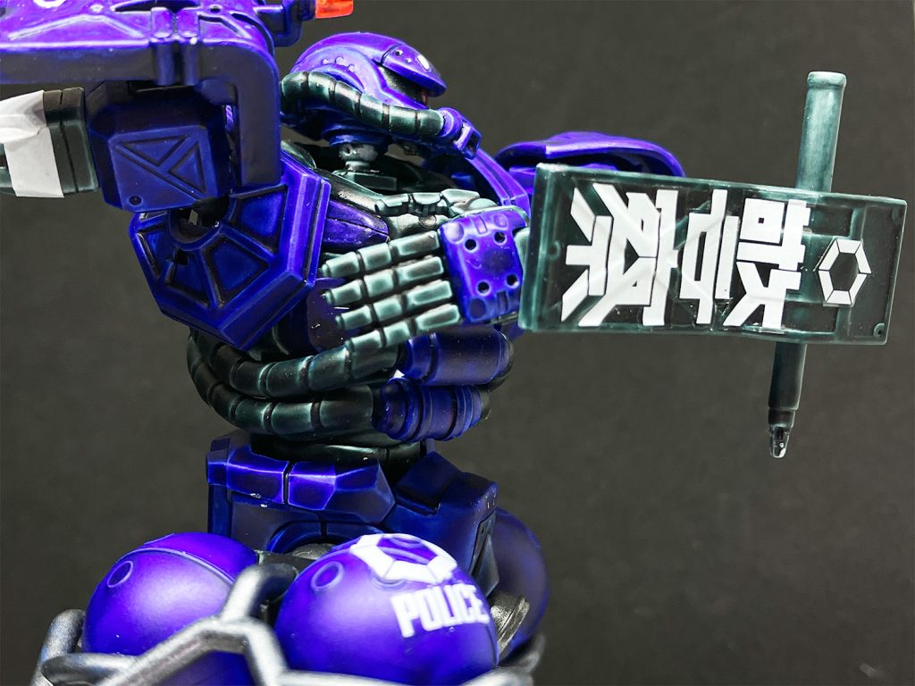 【HG軍警ザク】シタデルカラー／筆塗り全塗装–6枚目/制作者：ねぎねぎ