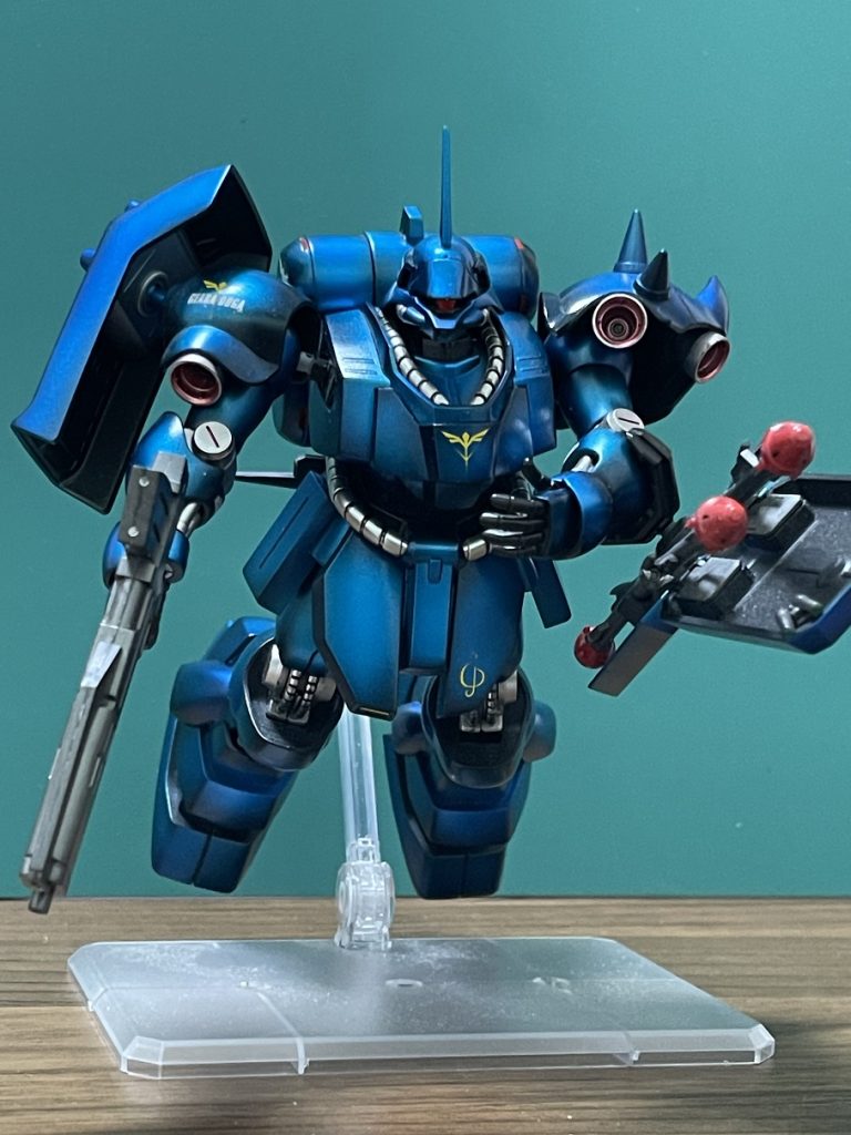 HGレズンシュナイダー専用ギラ・ドーガ 三重県伊賀市の大型スーパーで買えたキャンディー塗装トライした1号機、動画見まくったが自分で塗装すると重ね塗り終わりが分からなかった・・・