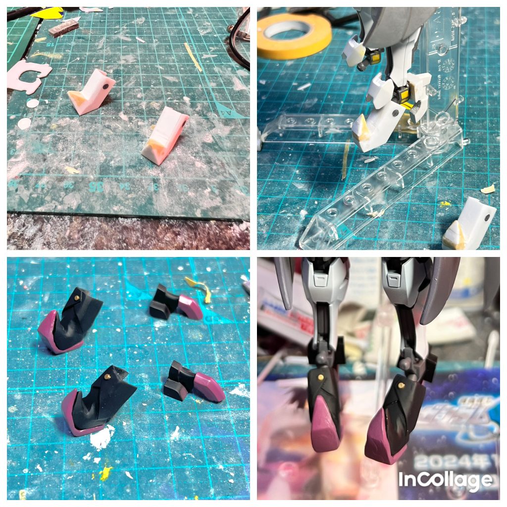 魔女ブーツです。ハイヒールにして先端は鋭角&カールこれは譲れません😆