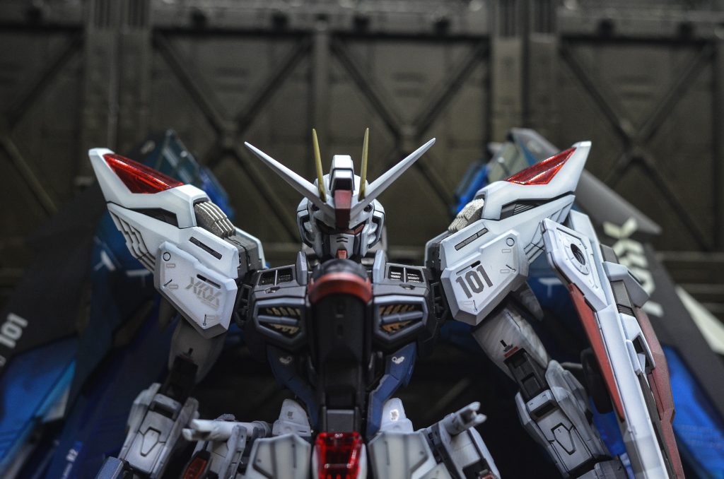 ヘッドパーツはMGフリーダムのVer1と2を合わせてみました