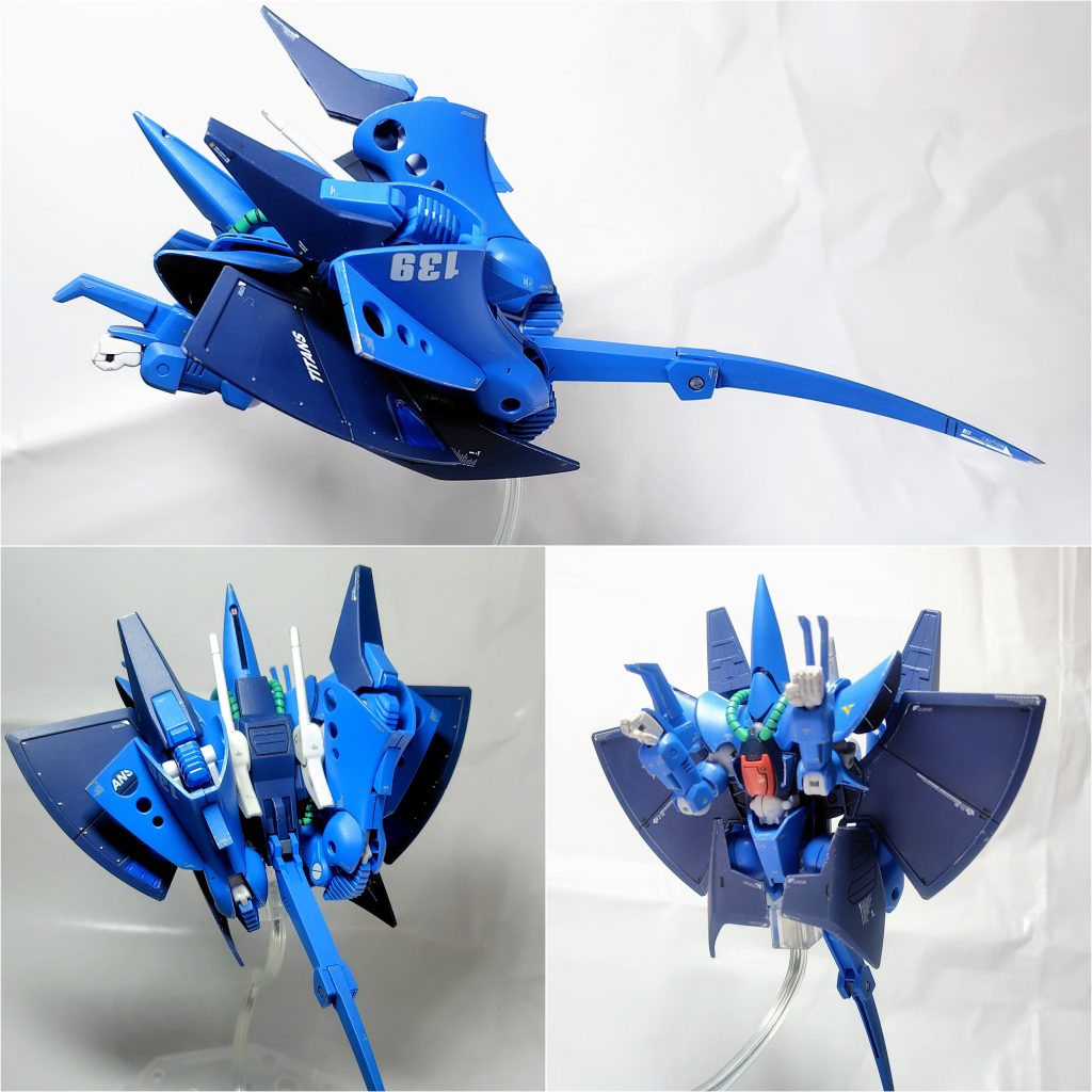 MA形態。あんまりカッコいいとは思えないですね(zaku-kao4)