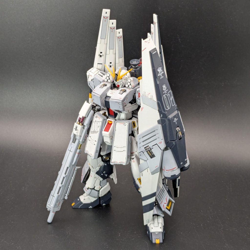 HWSを着せました。コッチを作りたくて手を出したようなもんなのでね。着膨れ感がサイコーだと思いませんか？重装のMSは男の子のロマンなのです！ 