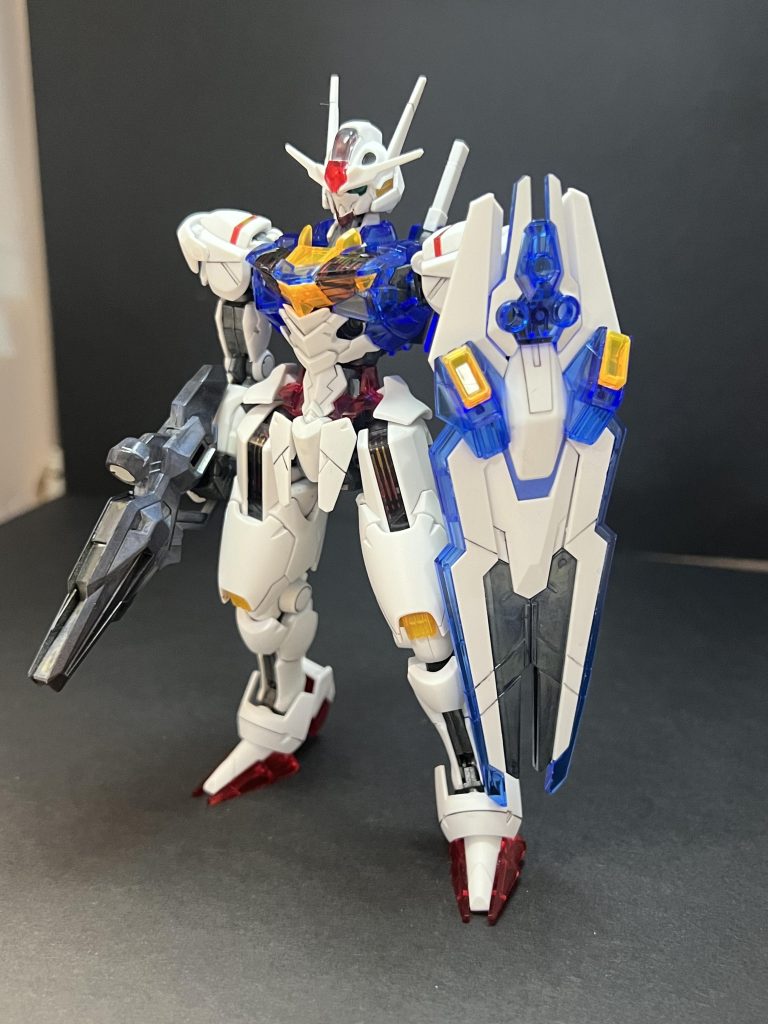 全身。白パーツを艶消しに。クレオスのGGXつや消しクリア＆GGXラピッド薄め液を初めて使いましたが、とても使いやすくて良いですね。とりあえず組んで墨入れして、これ吹くだけでいい感じに出来上がった感が出ます。