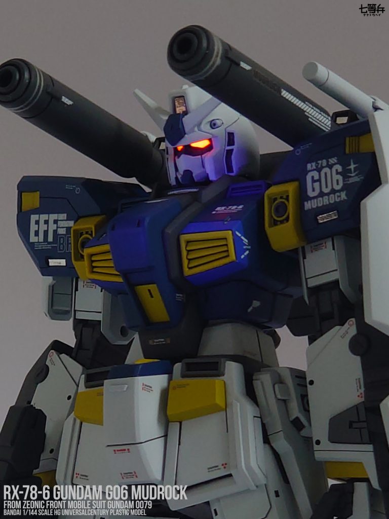 目は赤です!蛍光塗料も使ってみました。