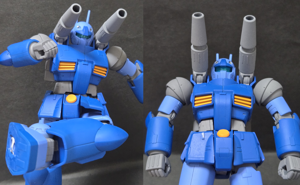 アムロ搭乗時の「仁王立ち」と「ザクへの蹴り」ポーズ