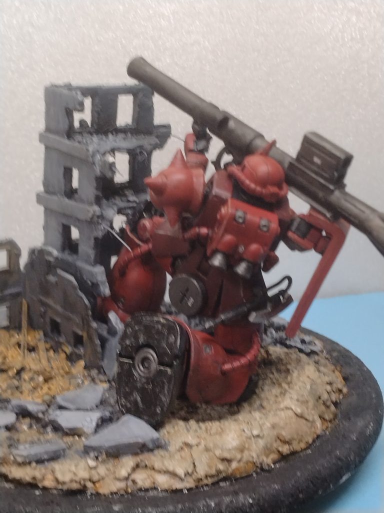 シャア専用ザク　ニューアーク　ジオラマ–4枚目/制作者：yamaneko