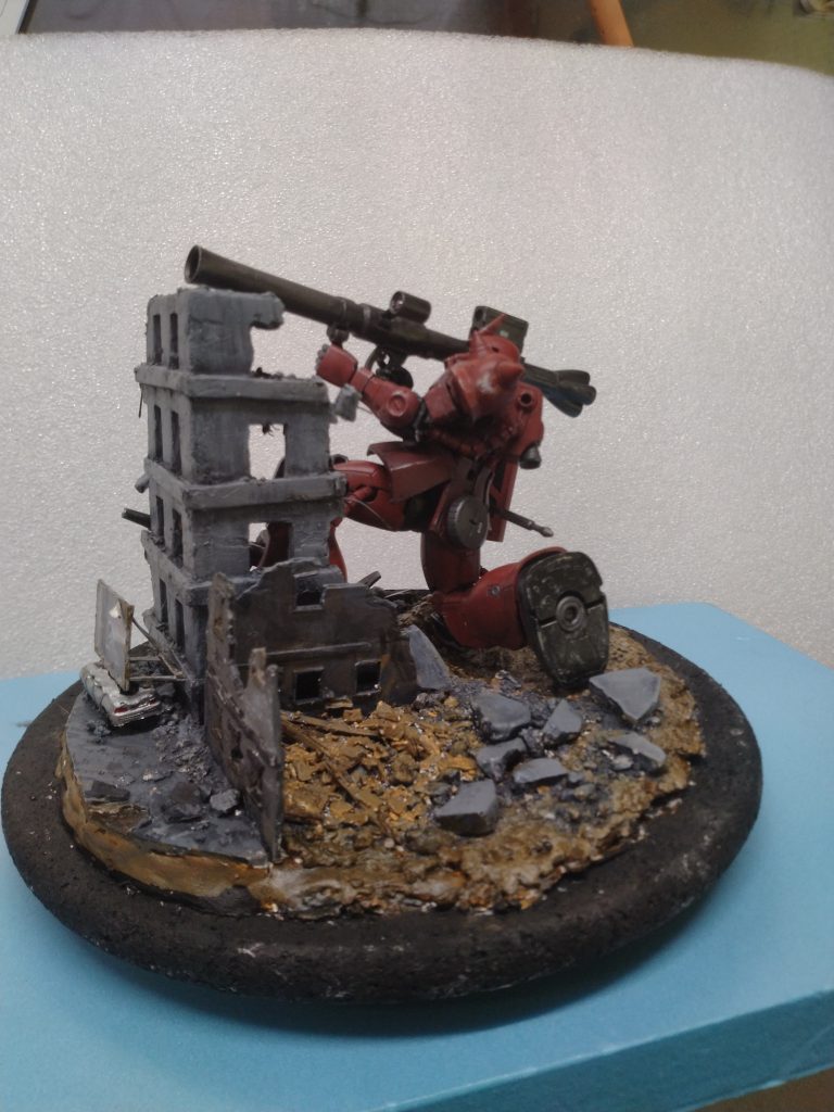 シャア専用ザク　ニューアーク　ジオラマ–5枚目/制作者：yamaneko