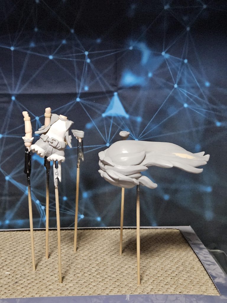 サーフェイサー500を使用し乾かし中