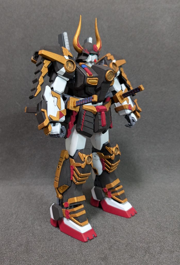 白とフレームはラッカーそれ以外はターナーのアクリルガッシュジャポネスクカラーを使用して和を強調してま