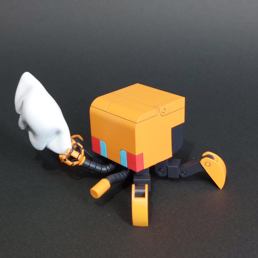 餃子は瞬着でくっつけているのですが、そもそも指がないともてないし、どうなってるんだろうと思って、指あり触手も作成してみました