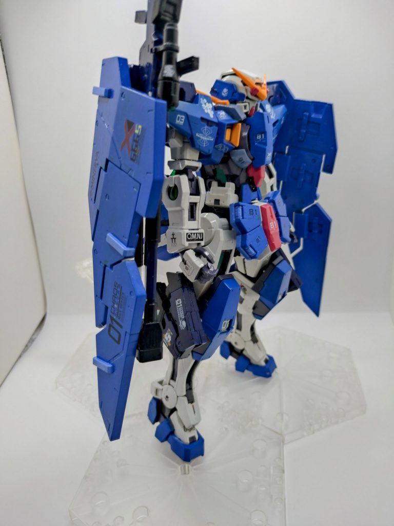 今回は、フリーダムブルー、ライトニングバスターホワイトをメインに塗装してます。