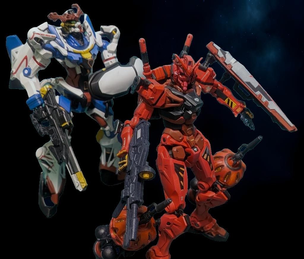 手の部分の彩色はかなりめんどい。基本色と色分け部分を何回か塗り直して調整。